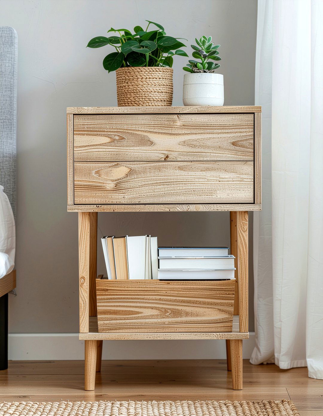 Open shelf nightstand - 30 bedroom nightstands