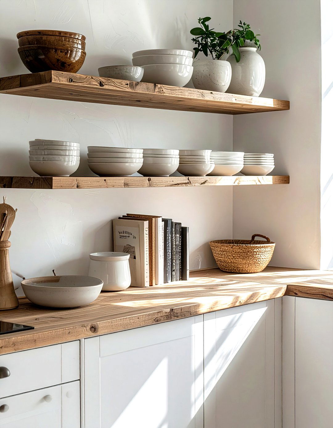 Open shelf styling - 30 decorating tips