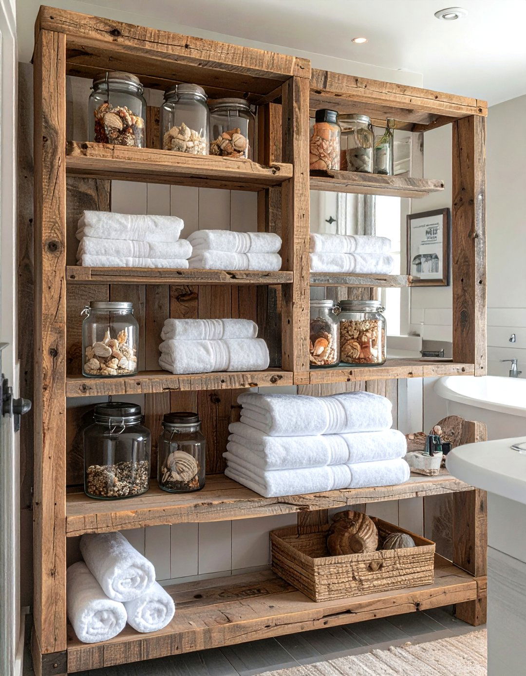 Open shelving - 30 beach house bathroom ideas