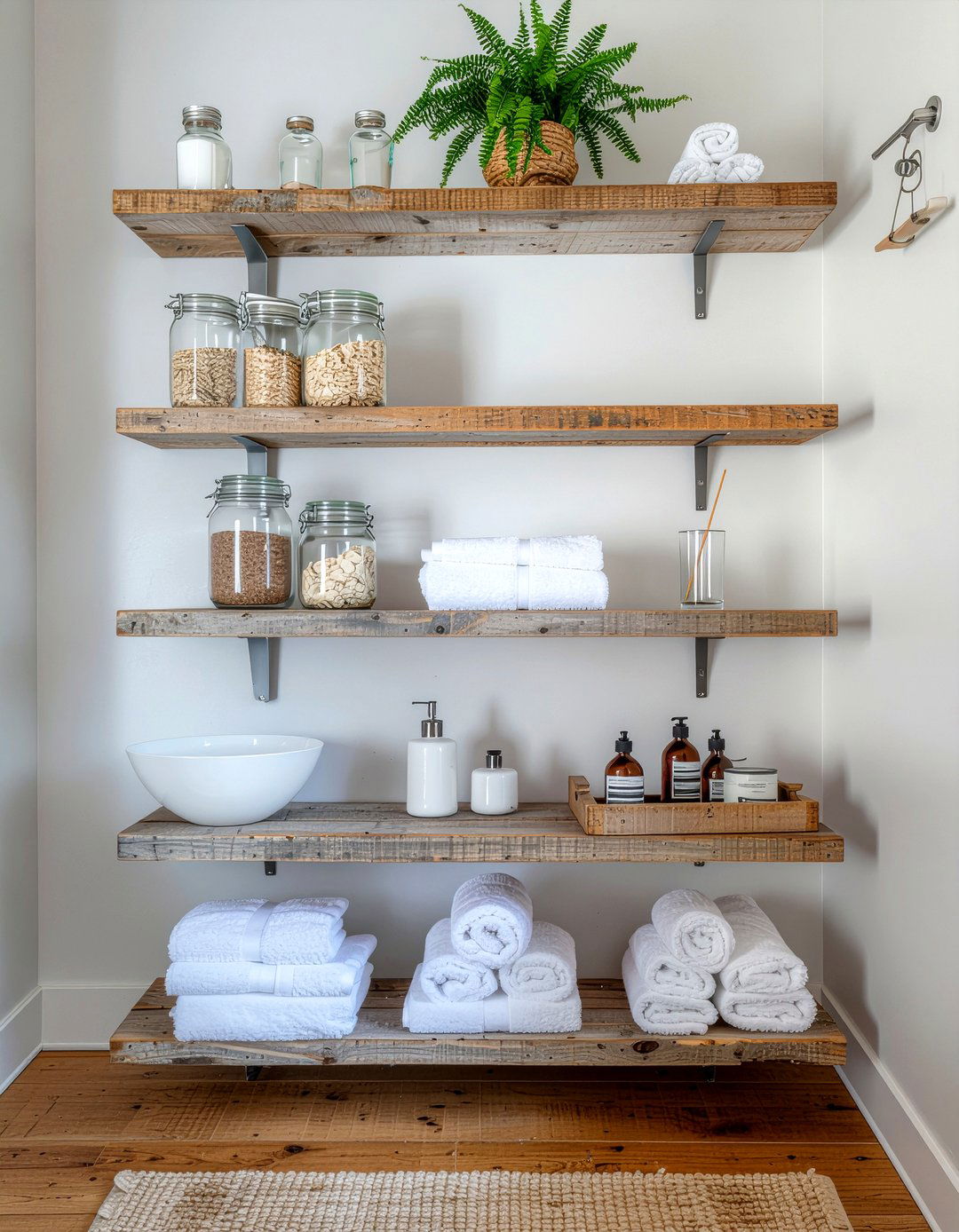 Open shelving bathroom - 30 incredible bathroom ideas