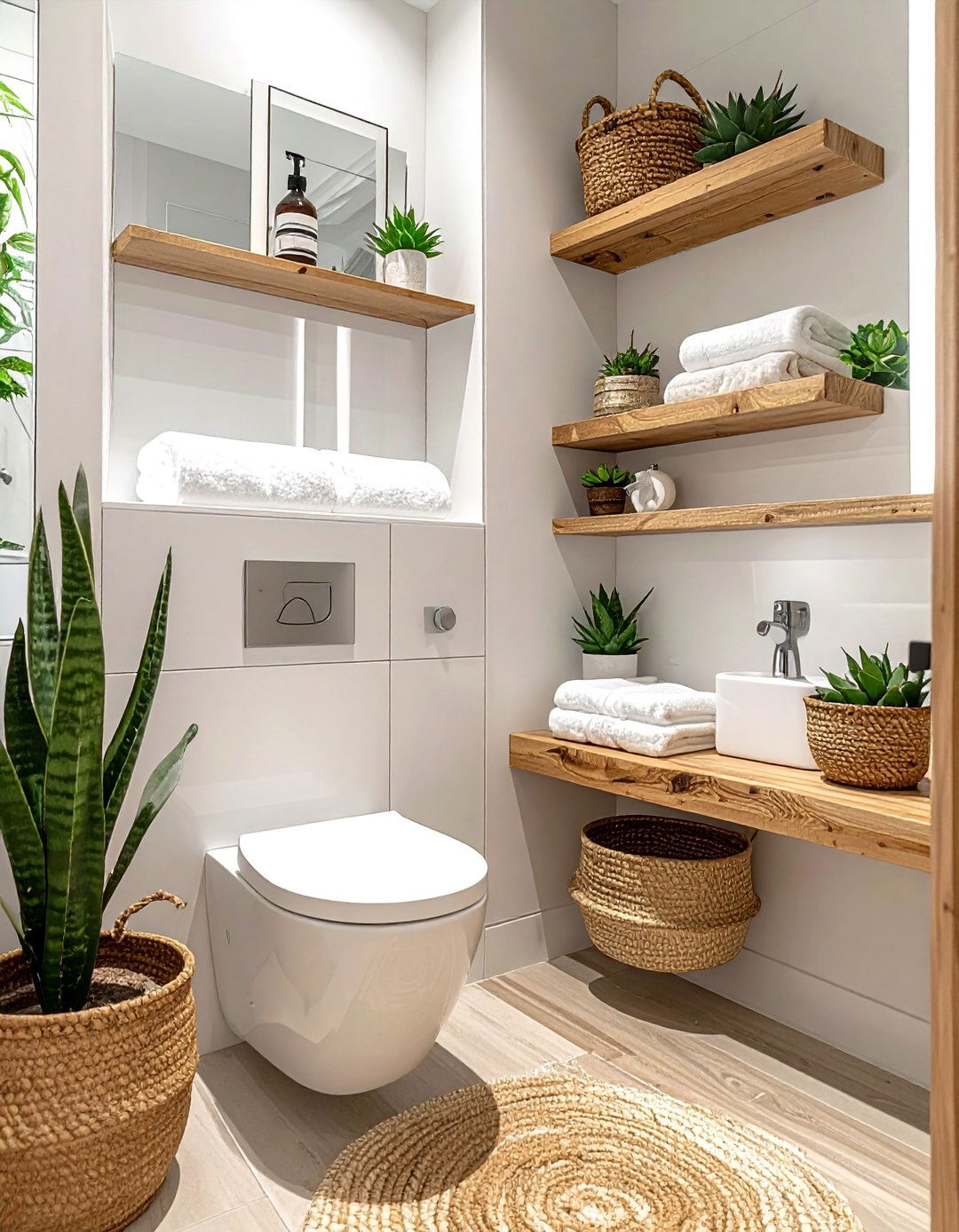 Open shelving bathroom - 30 bathroom update ideas