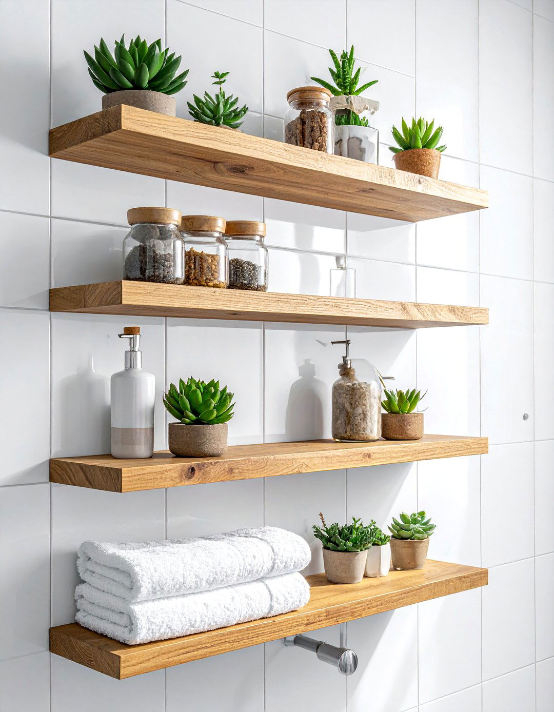 Open shelving bathroom - 30 boho bathroom ideas