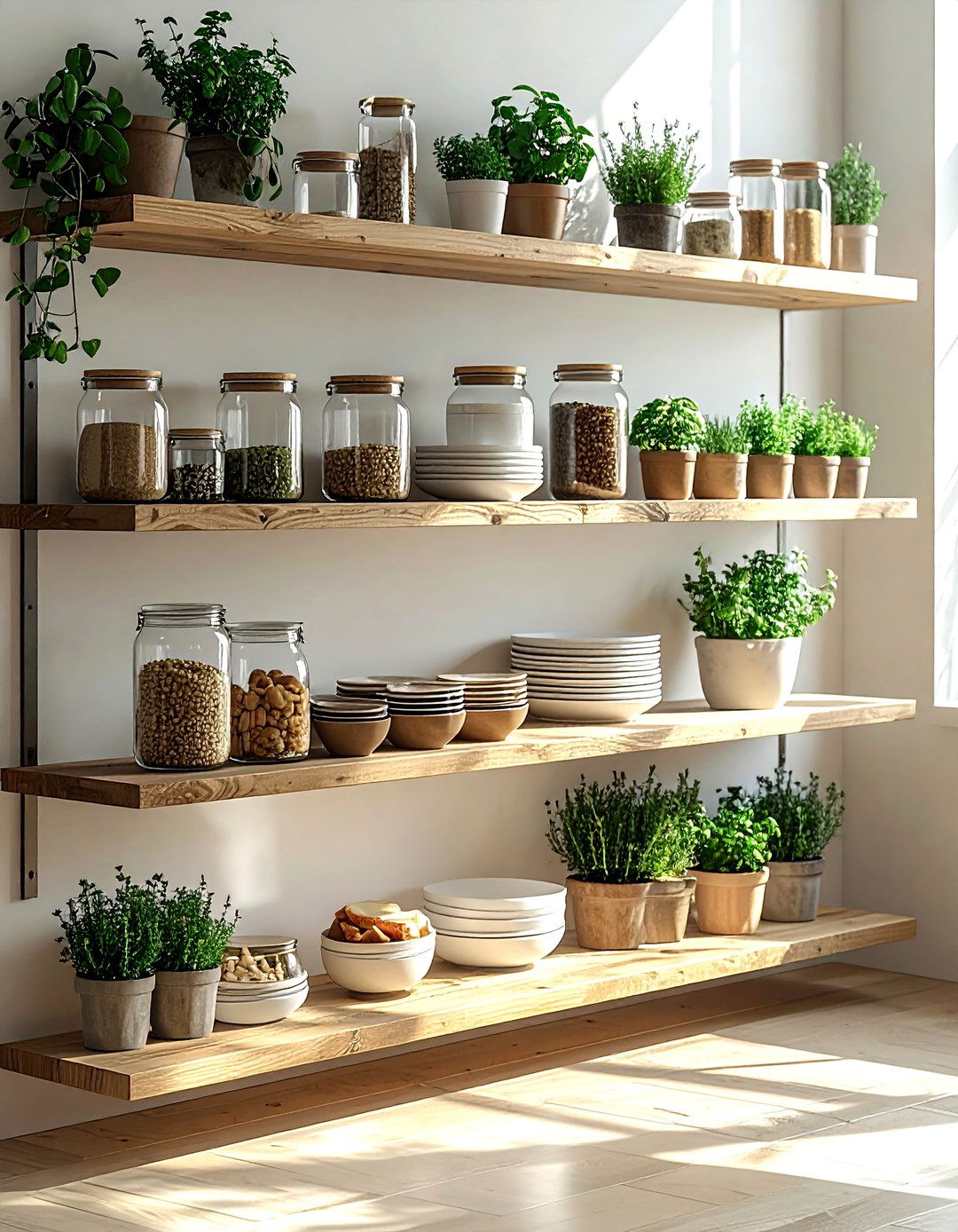 Open shelving dining room - 30 organized dining room ideas