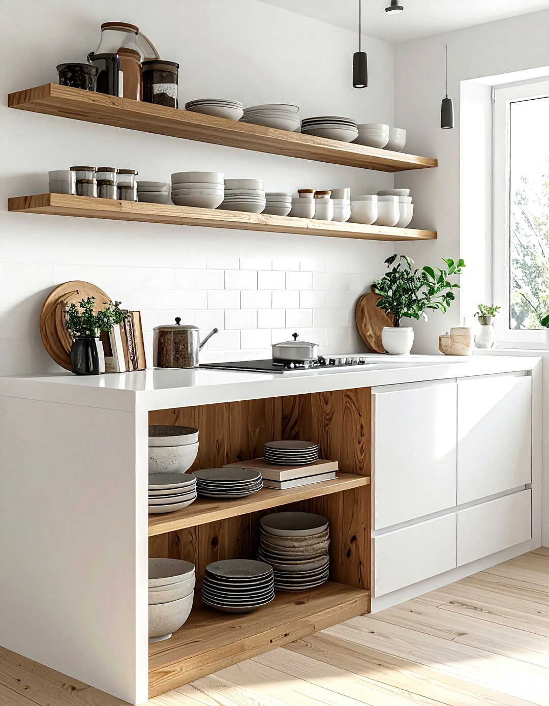 Open shelving island - 30 kitchen island ideas