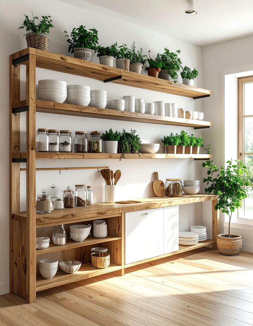 Open shelving kitchen - 30 home styling ideas