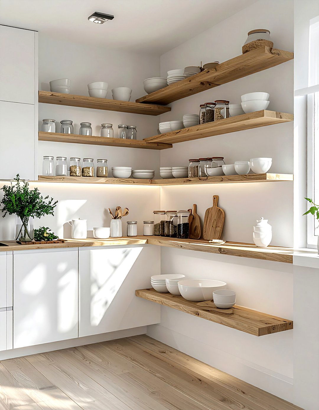 Open shelving kitchen - 30 Scandinavian kitchen ideas