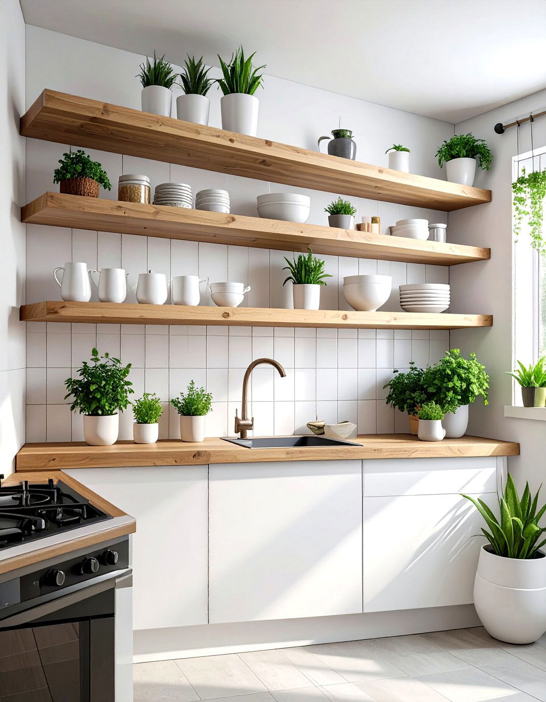 Open shelving kitchen storage - 30 spec home kitchen ideas