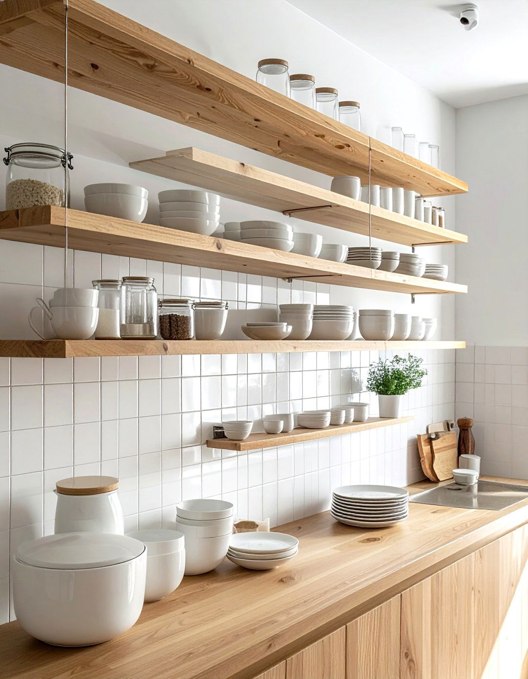 Open shelving kitchen storage - 30 dream kitchen ideas