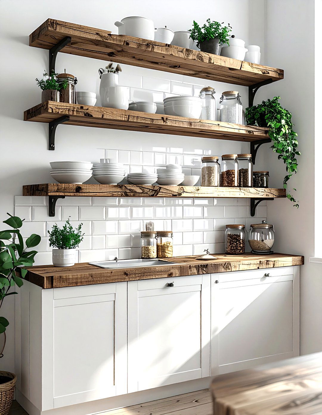 Open shelving kitchen - 30 amazing kitchen ideas