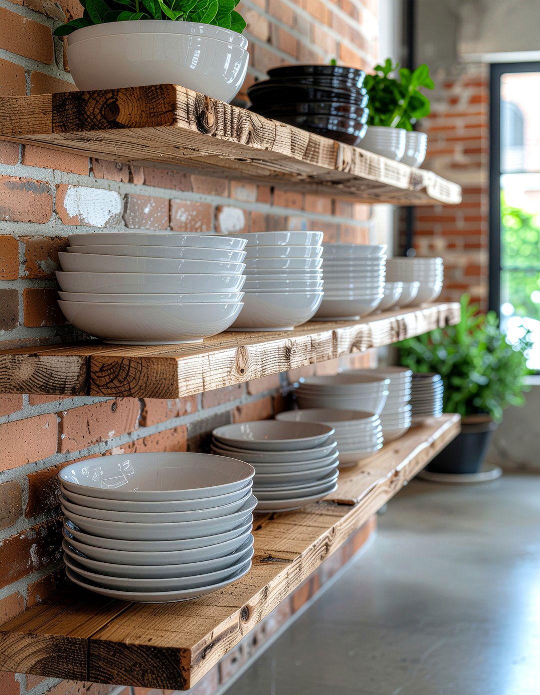 Open shelving units - 30 pot and pan storage kitchen ideas