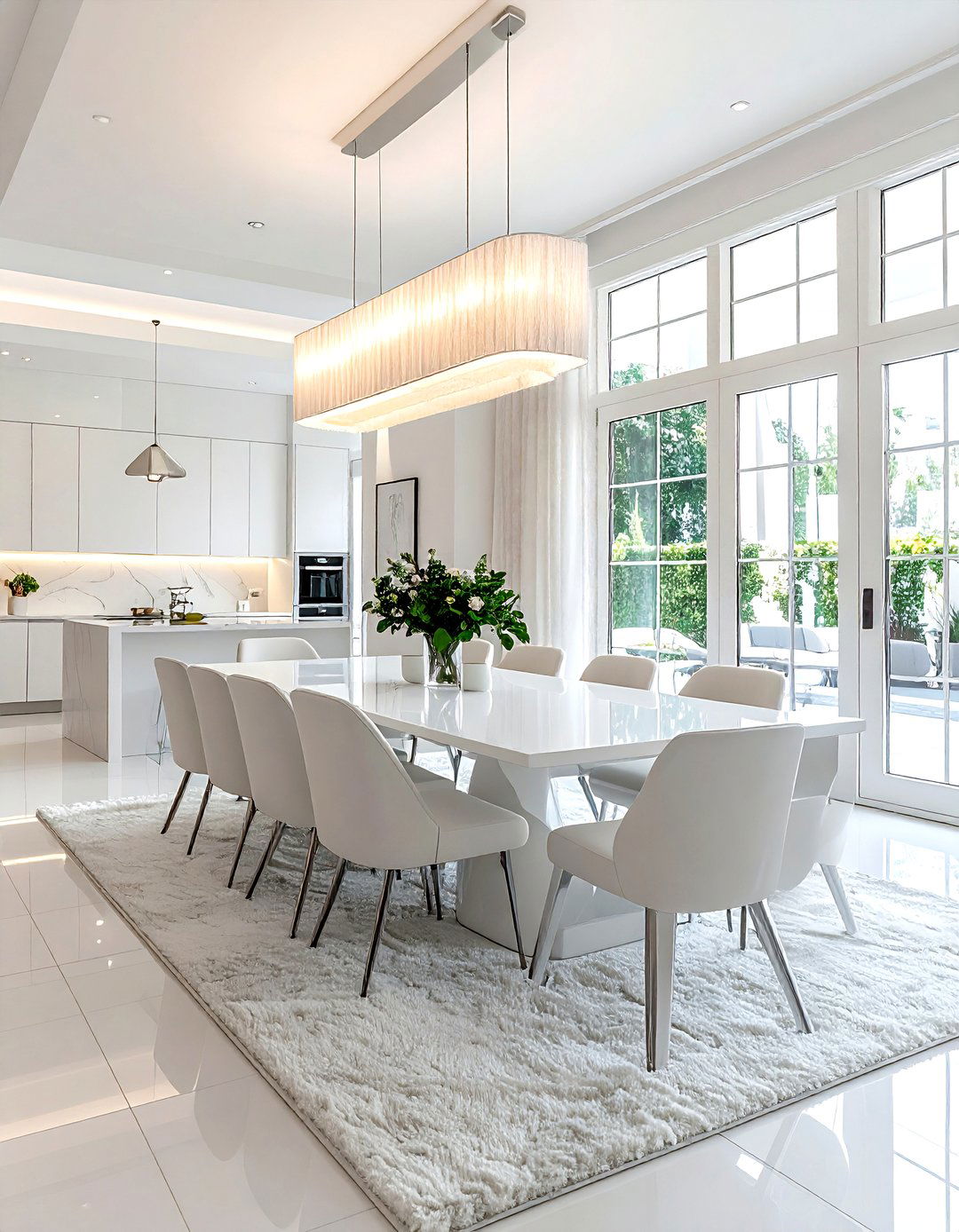 Open white dining room - 30 bright white dining room ideas