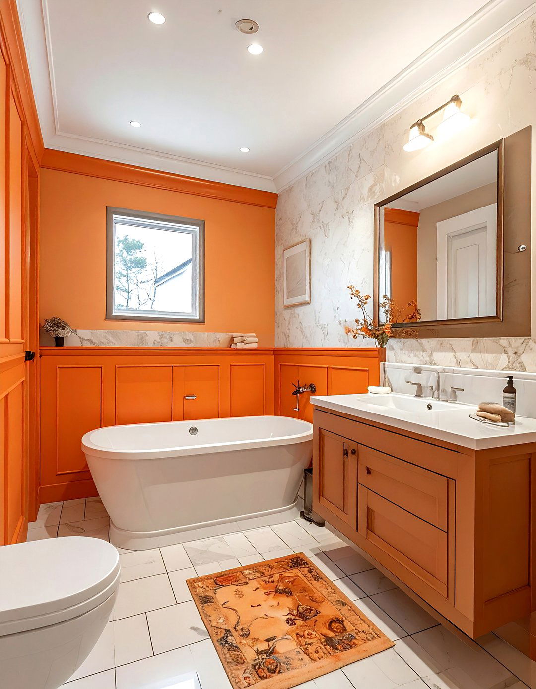 30 Bold Orange Bathroom Ideas for a Vibrant and Modern Upgrade