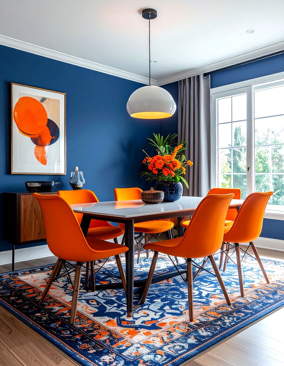 30 Orange Dining Room Decor Ideas to Warm Your Home Space