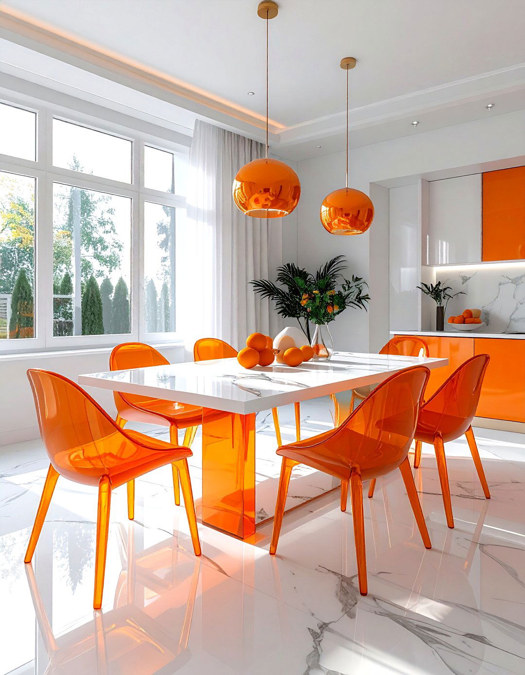 30 Bright Orange Dining Room Ideas to Energize Your Home