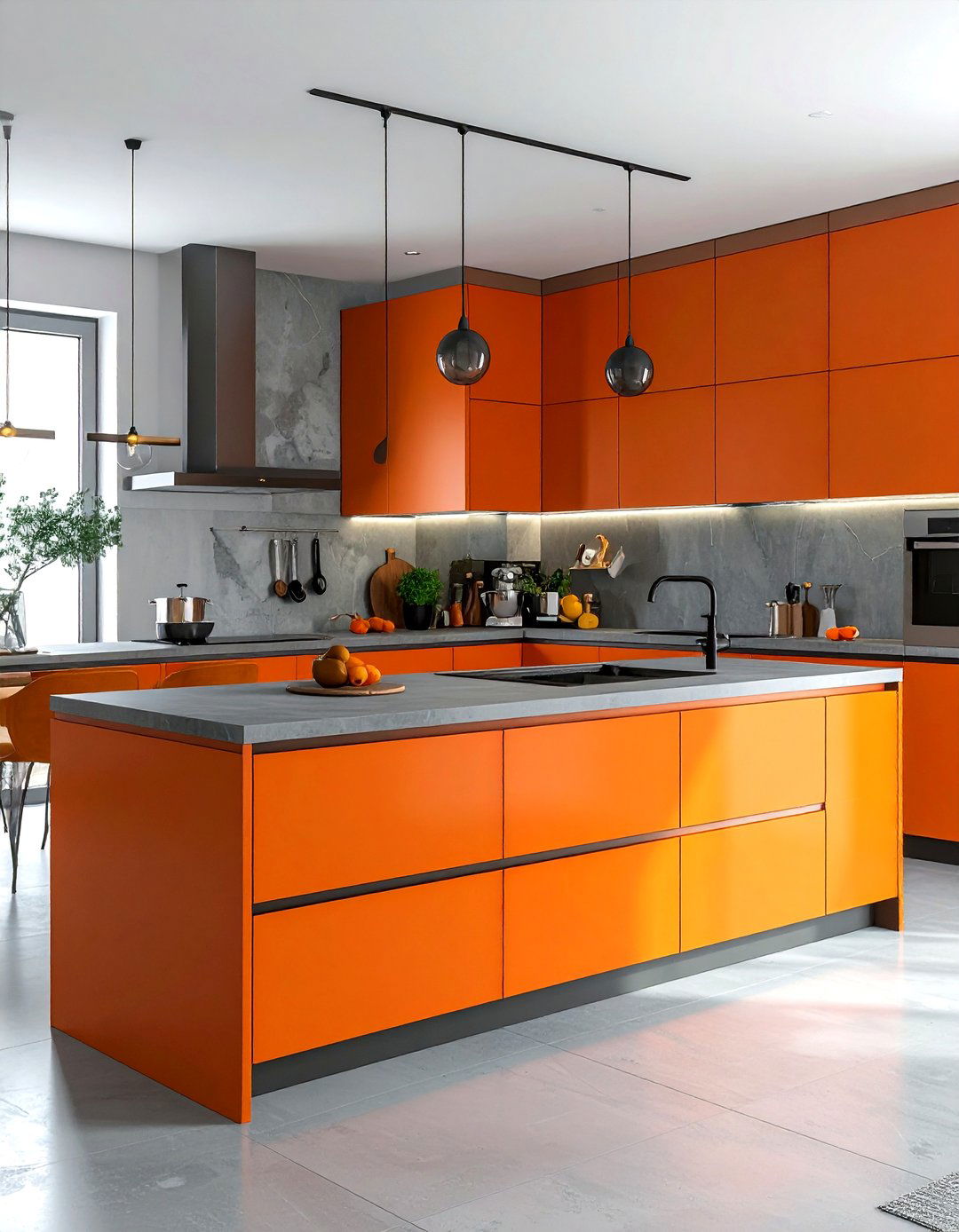 Orange kitchen - 30 colorful kitchen ideas