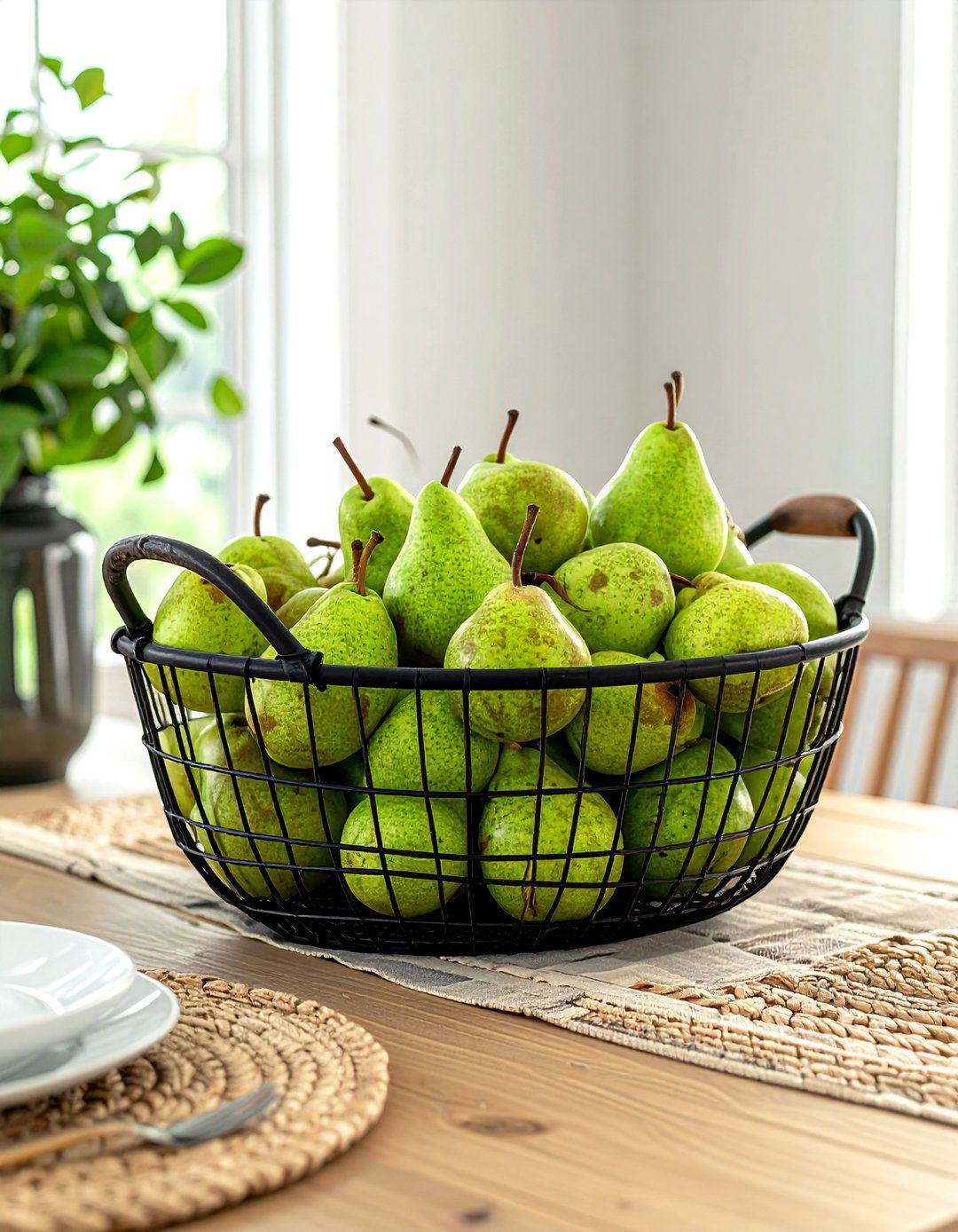 Orchard Fruit Basket Display - 30 elaborate centerpiece dining ideas