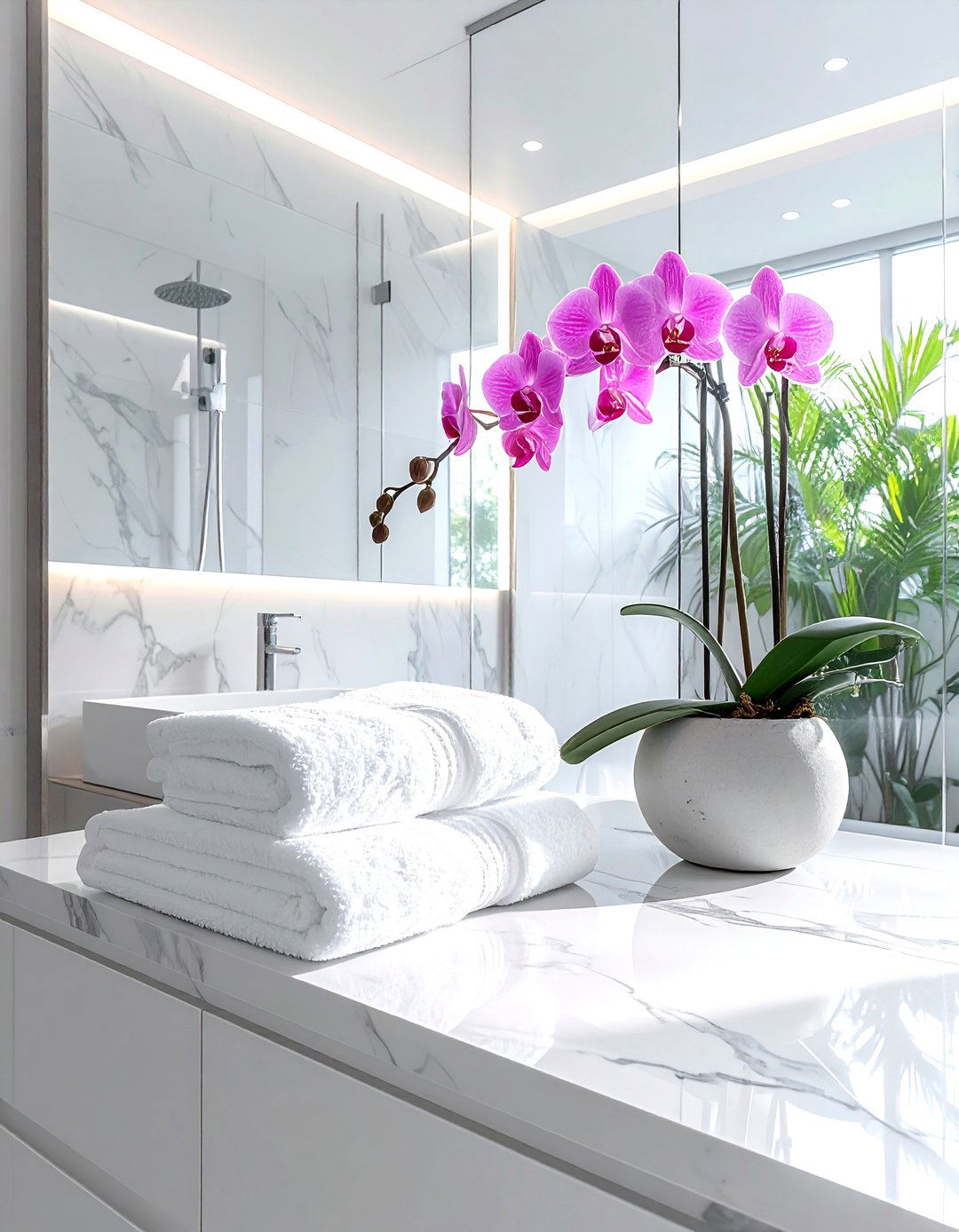 Orchid bathroom decor - 30 orchid decor ideas