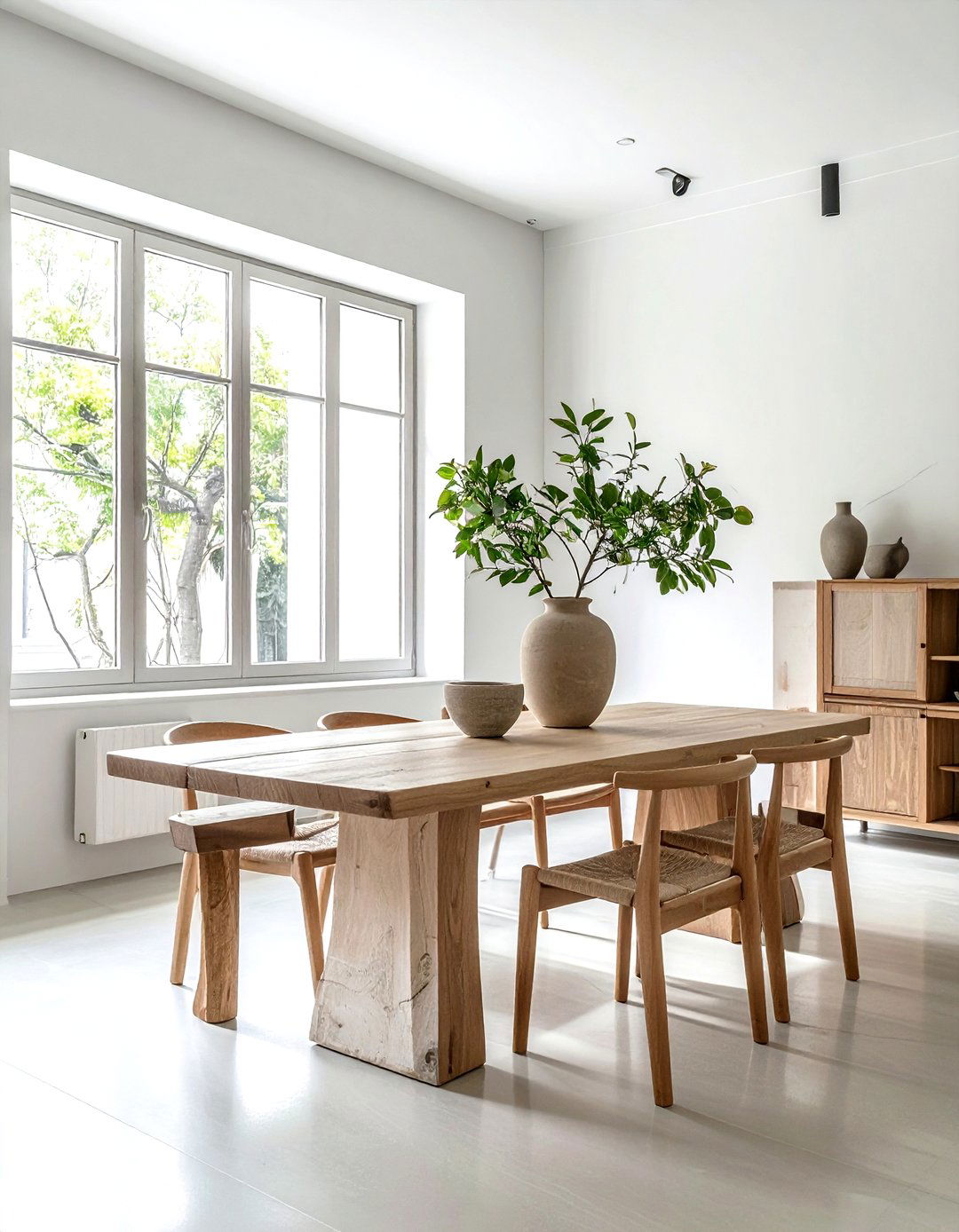 Organic Clay Vase - 30 zen dining room ideas