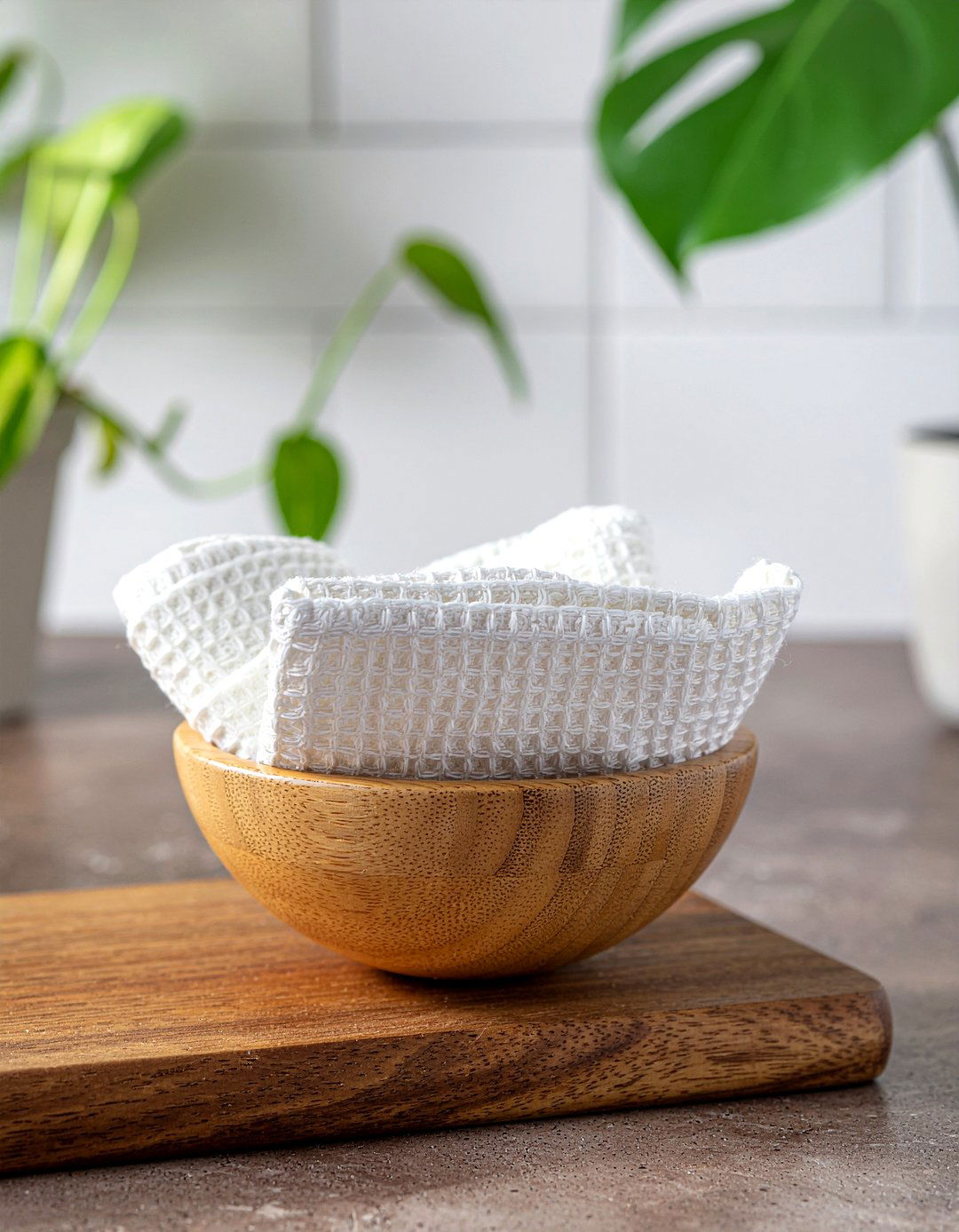 Organic Cotton Washcloth - 30 bathroom textile accent ideas