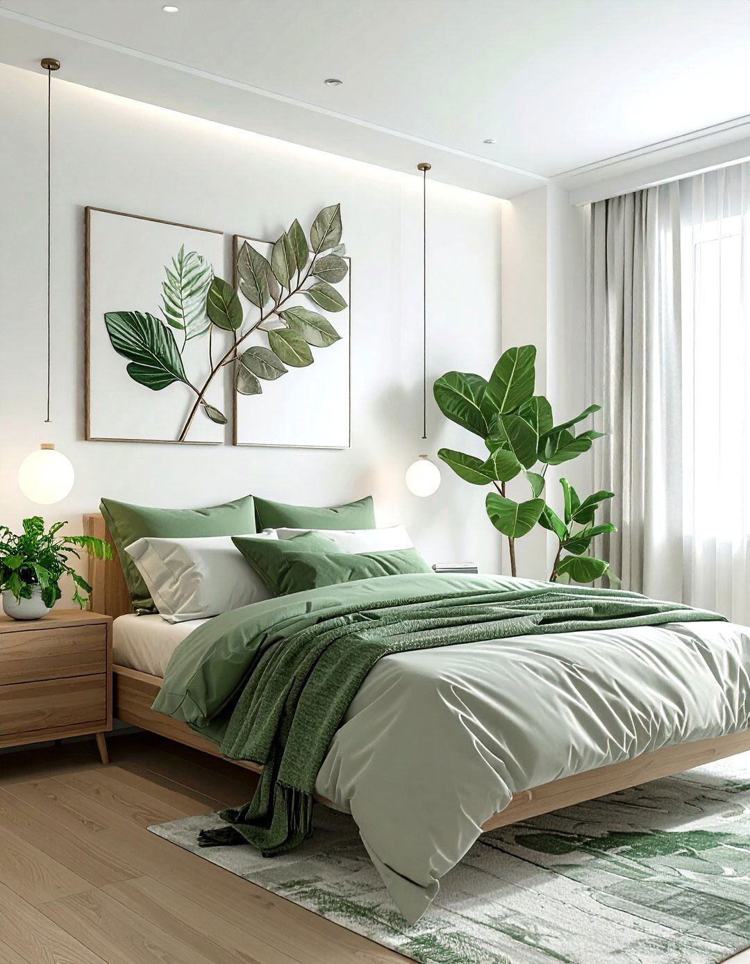 Organic Leaf Shaped Sconce - 30 bedroom sconce ideas