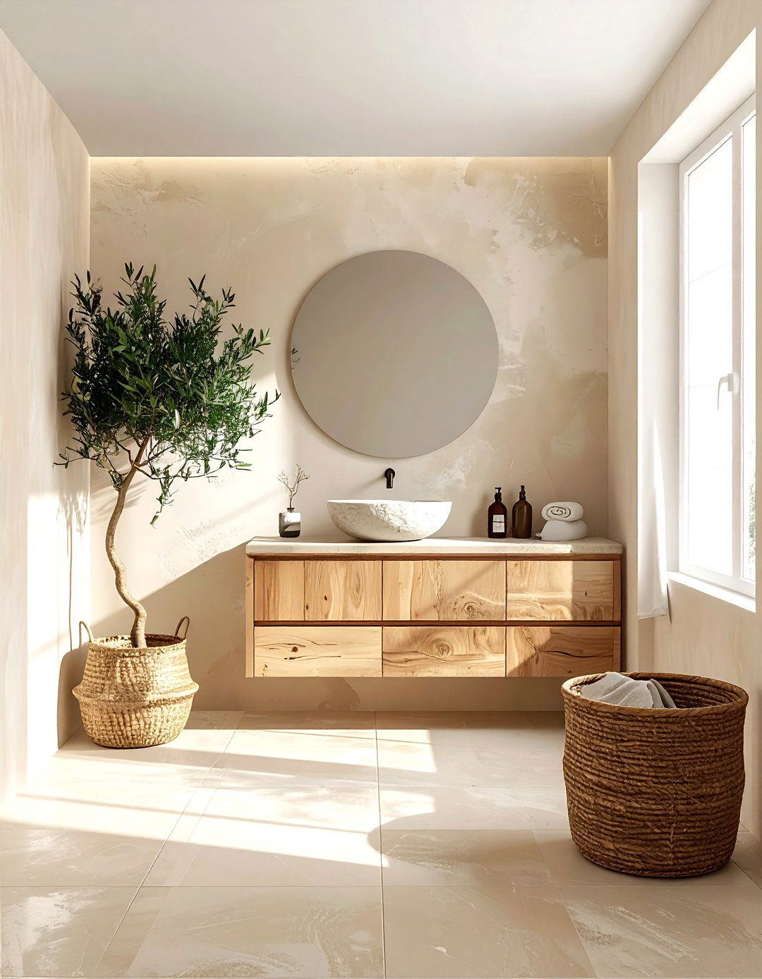 Organic Modern Bathroom - 30 viral bathroom ideas
