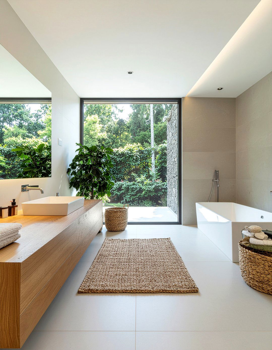 Organic Modern Bathroom - 30 bathroom decor ideas