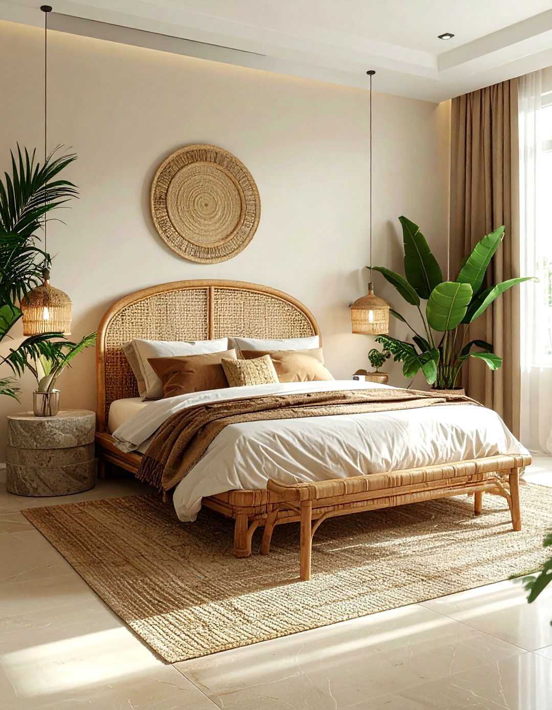 Organic Modern Bedroom - 30 scandinavian beige bedroom ideas