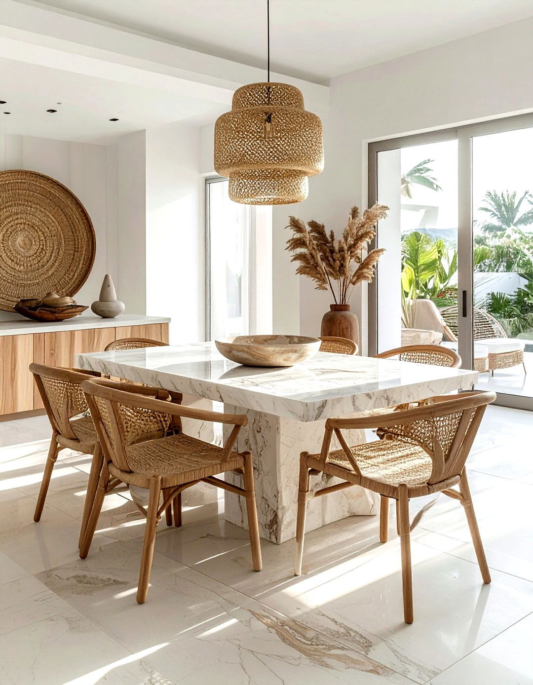 Organic Modern Dining Room - 30 wellness dining room ideas