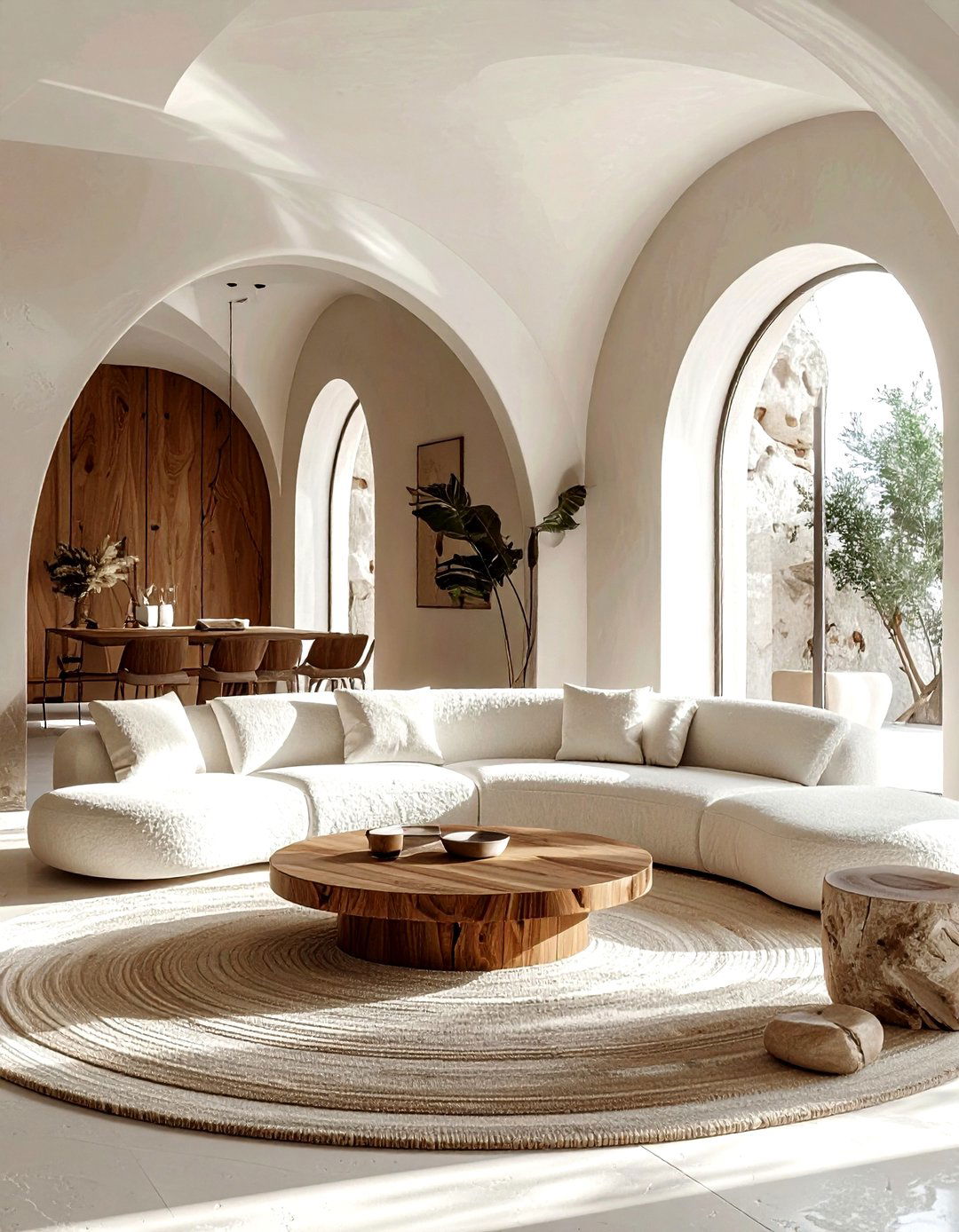 Organic Modern Living Room - 30 resort living room ideas