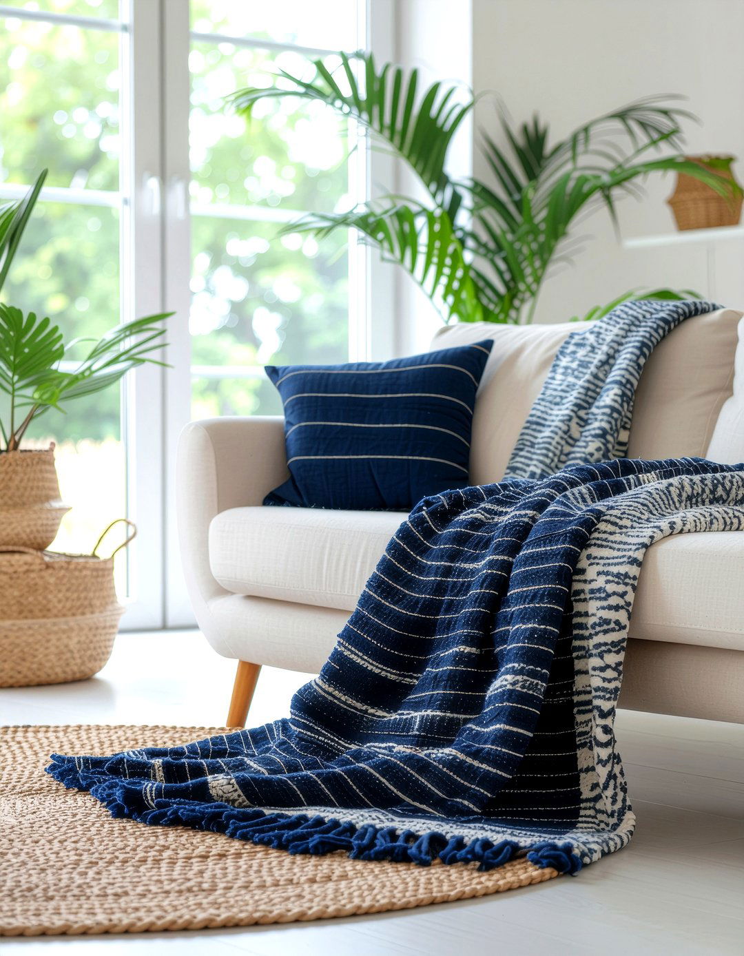 Organic cotton throw - 30 living room throws
