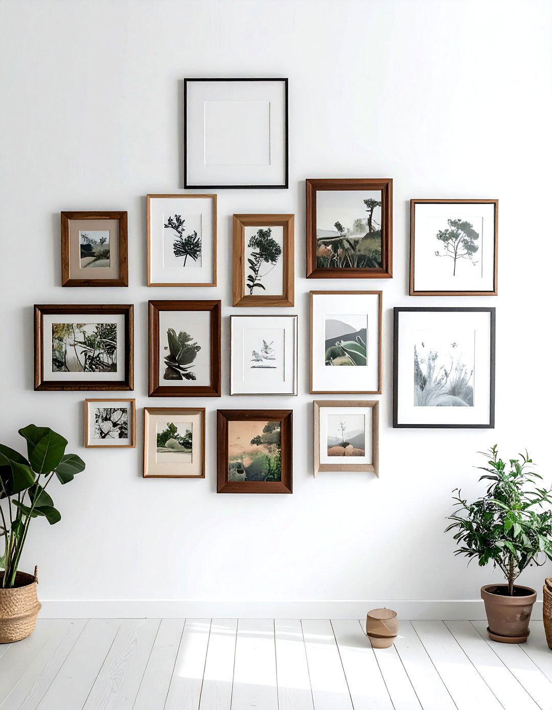 Organic gallery wall - 30 decorating rules to break