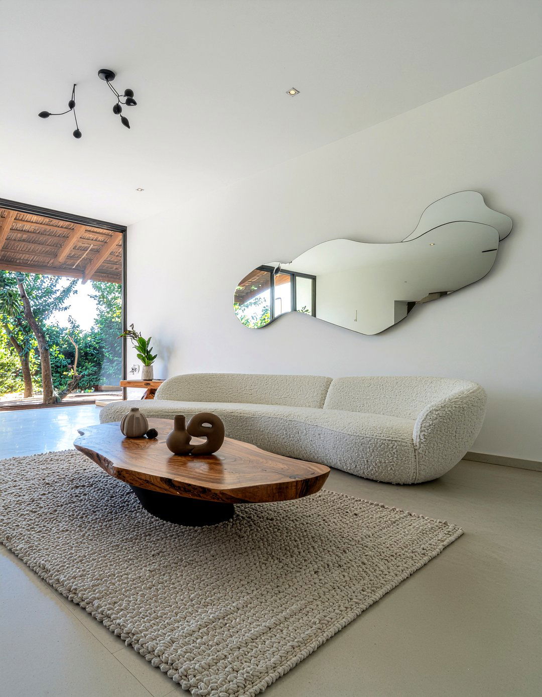 Organic shape living room - 30 sanctuary living room ideas