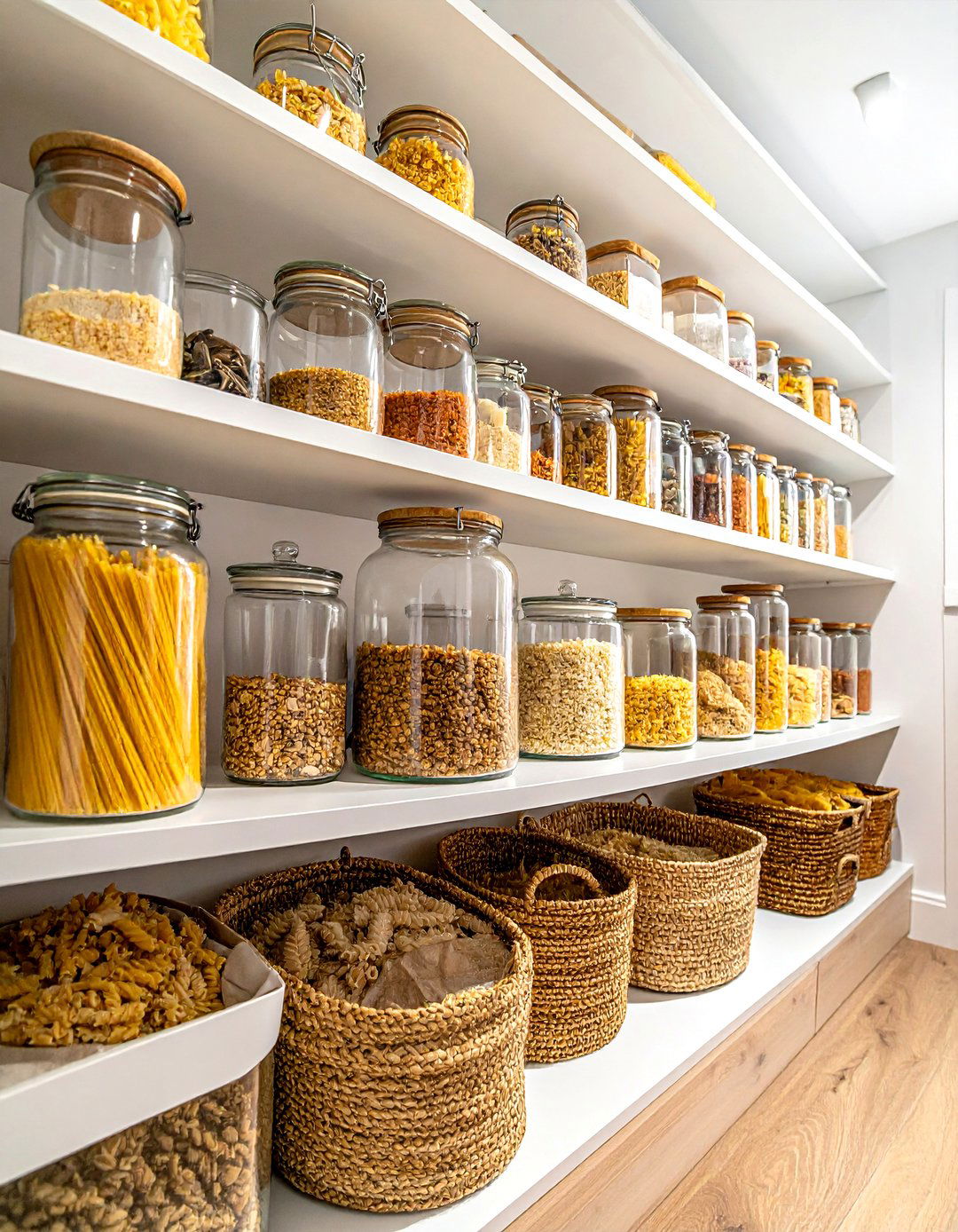 Organize Pantry Shelves - 30 weekend kitchen project ideas