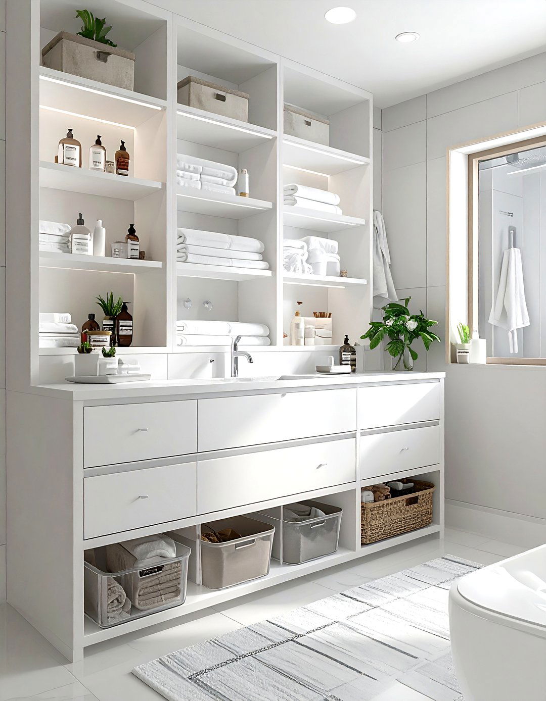 Organized Bathroom - 30 shared bathroom ideas