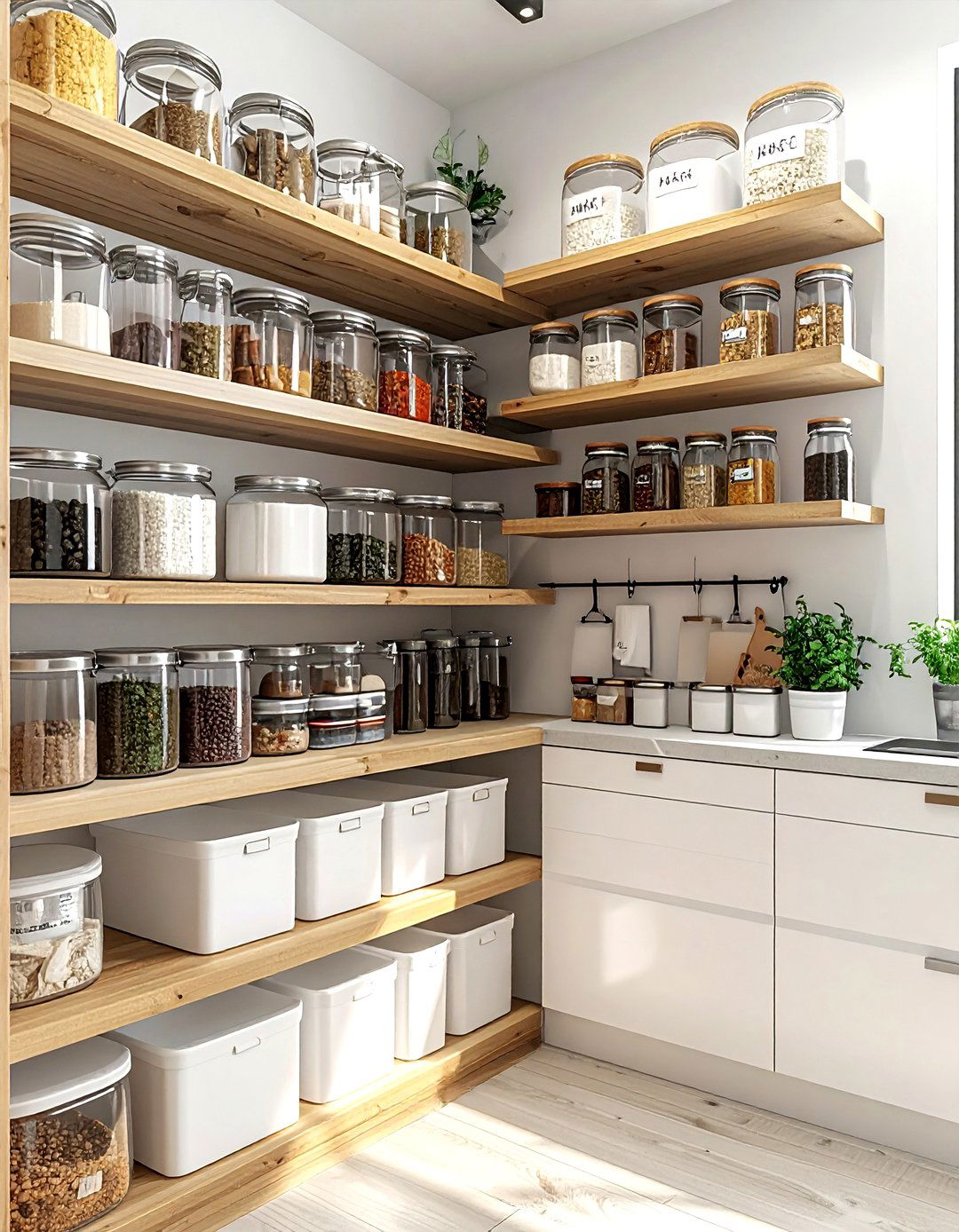 Organized Pantry - 30 cheap kitchen ideas