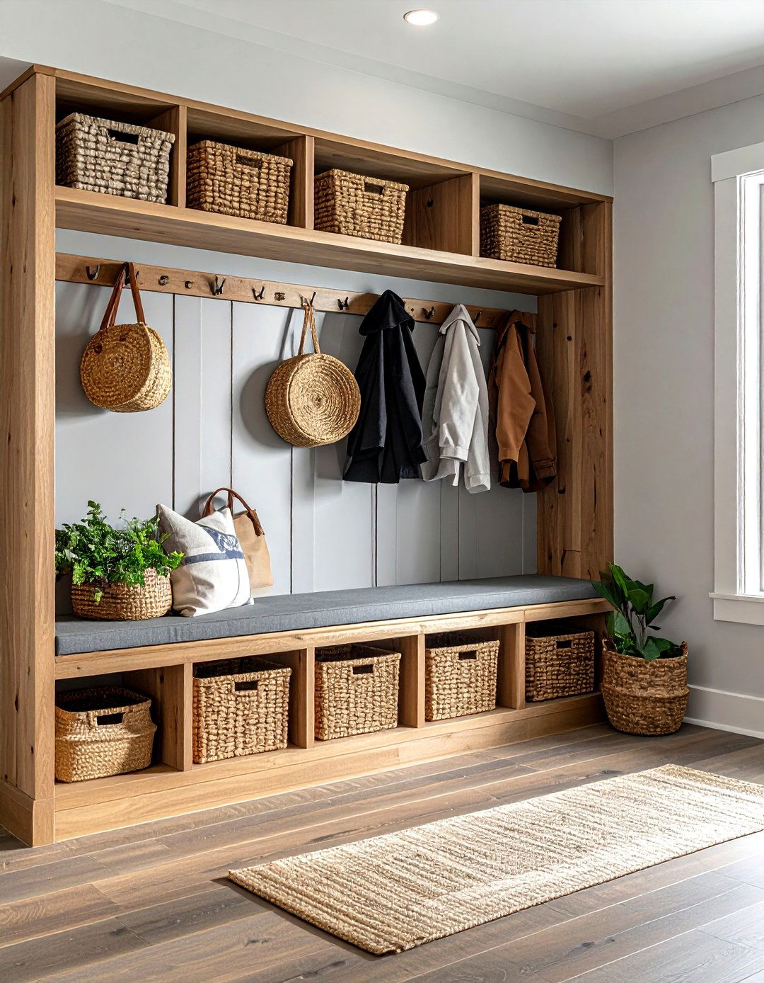 Organized mudroom - 30 clean decor ideas