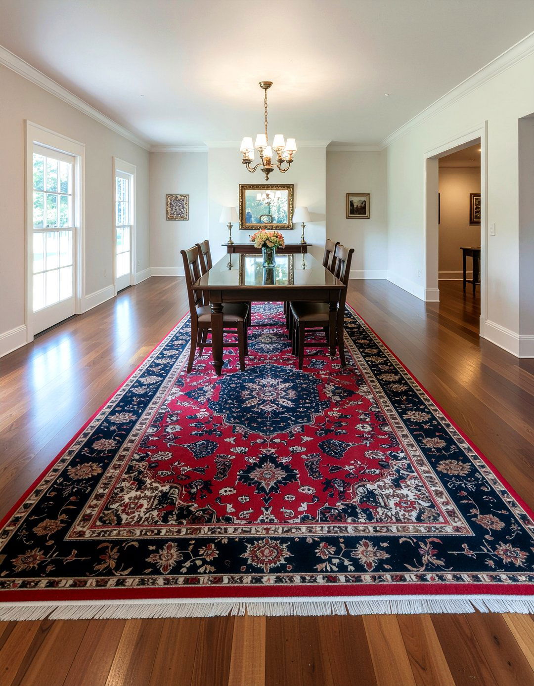 Oriental Rug Dining Room - 30 colonial dining room ideas