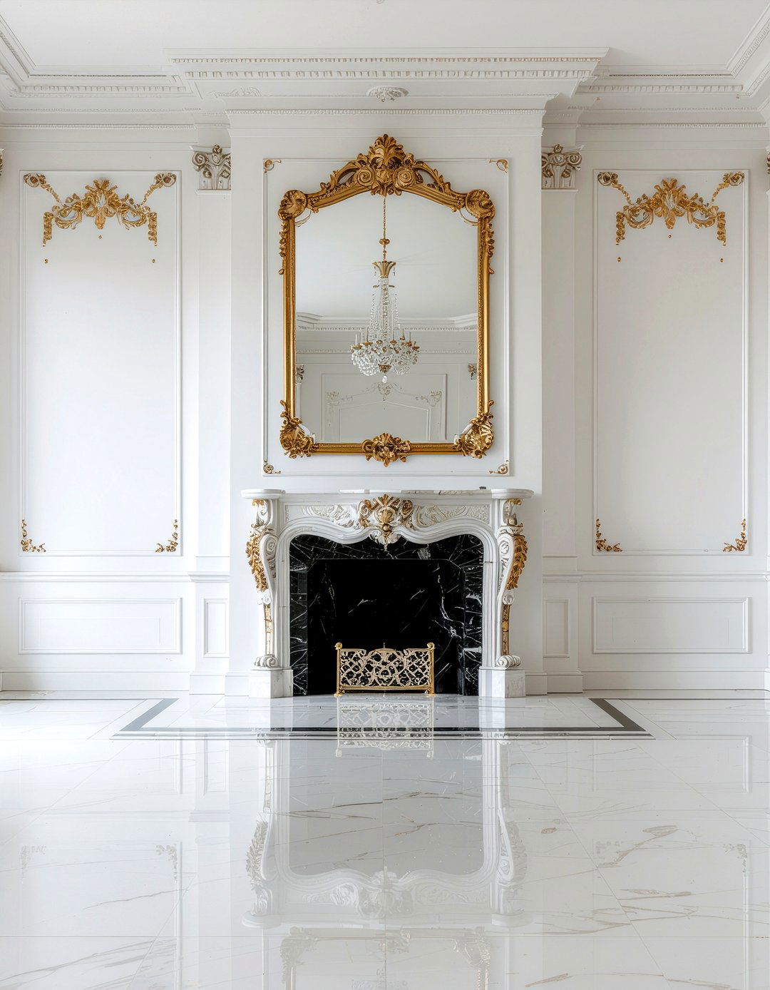 Ornate Fireplace Screen - 30 fireplace screen ideas