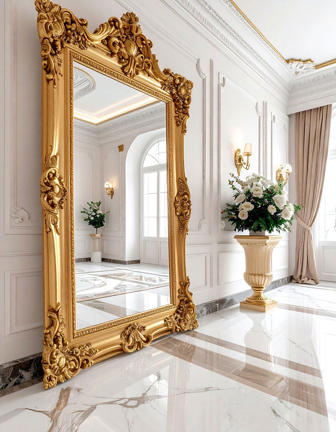 Ornate Gold Mirror - 30 statement piece ideas