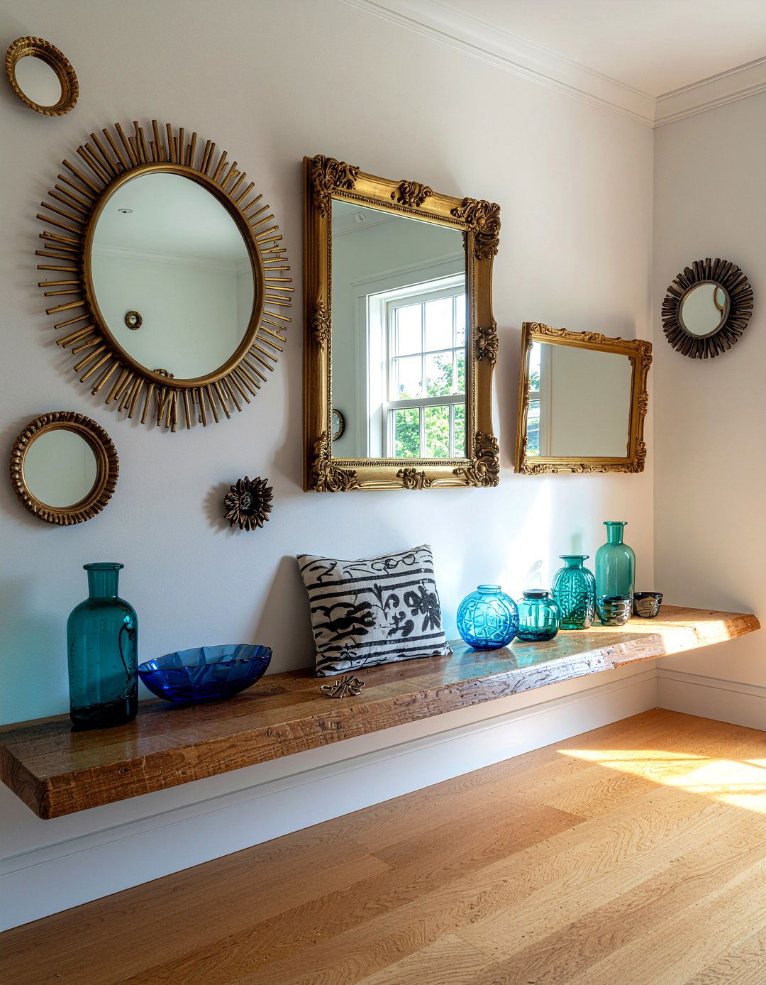 Ornate Mirror Gallery Wall In Dining Area - 30 ornate mirror dining room ideas