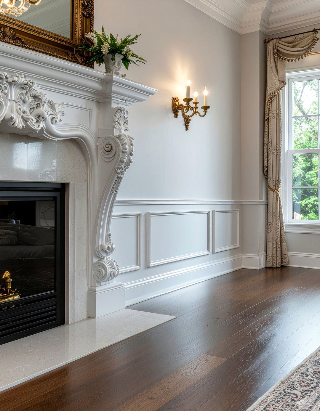 Ornate Plaster Baseboard - 30 living room baseboards ideas