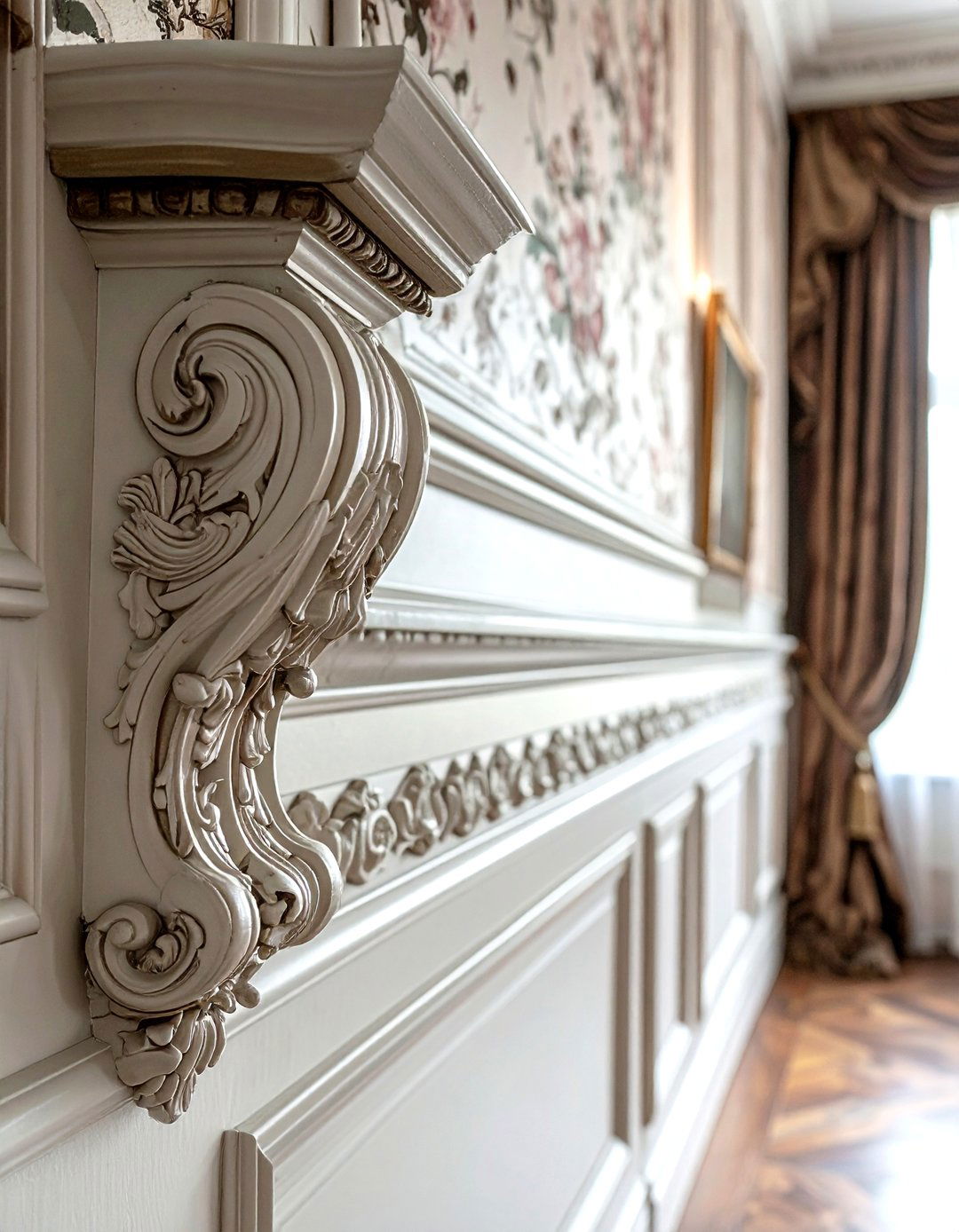 Ornate Victorian Chair Rail - 30 chair rail ideas