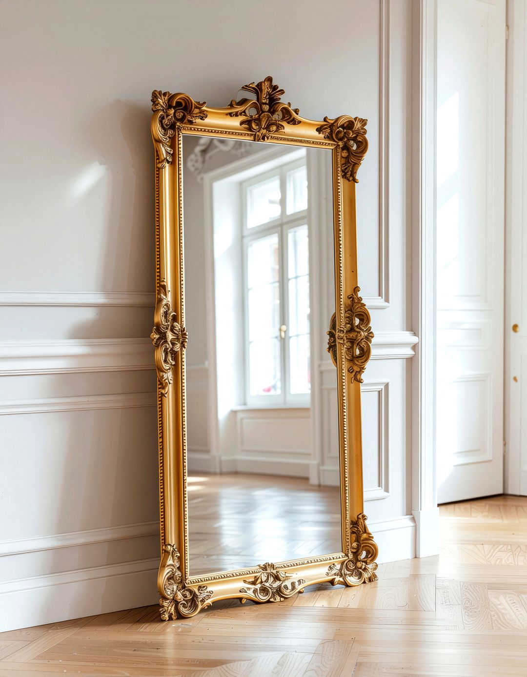Ornate gold mirror - 30 estate sale decor ideas