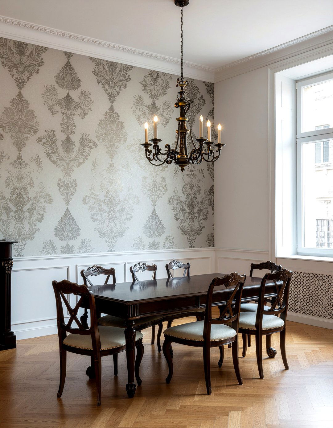 Ornate scroll candle chandelier - 30 candle chandelier dining room ideas