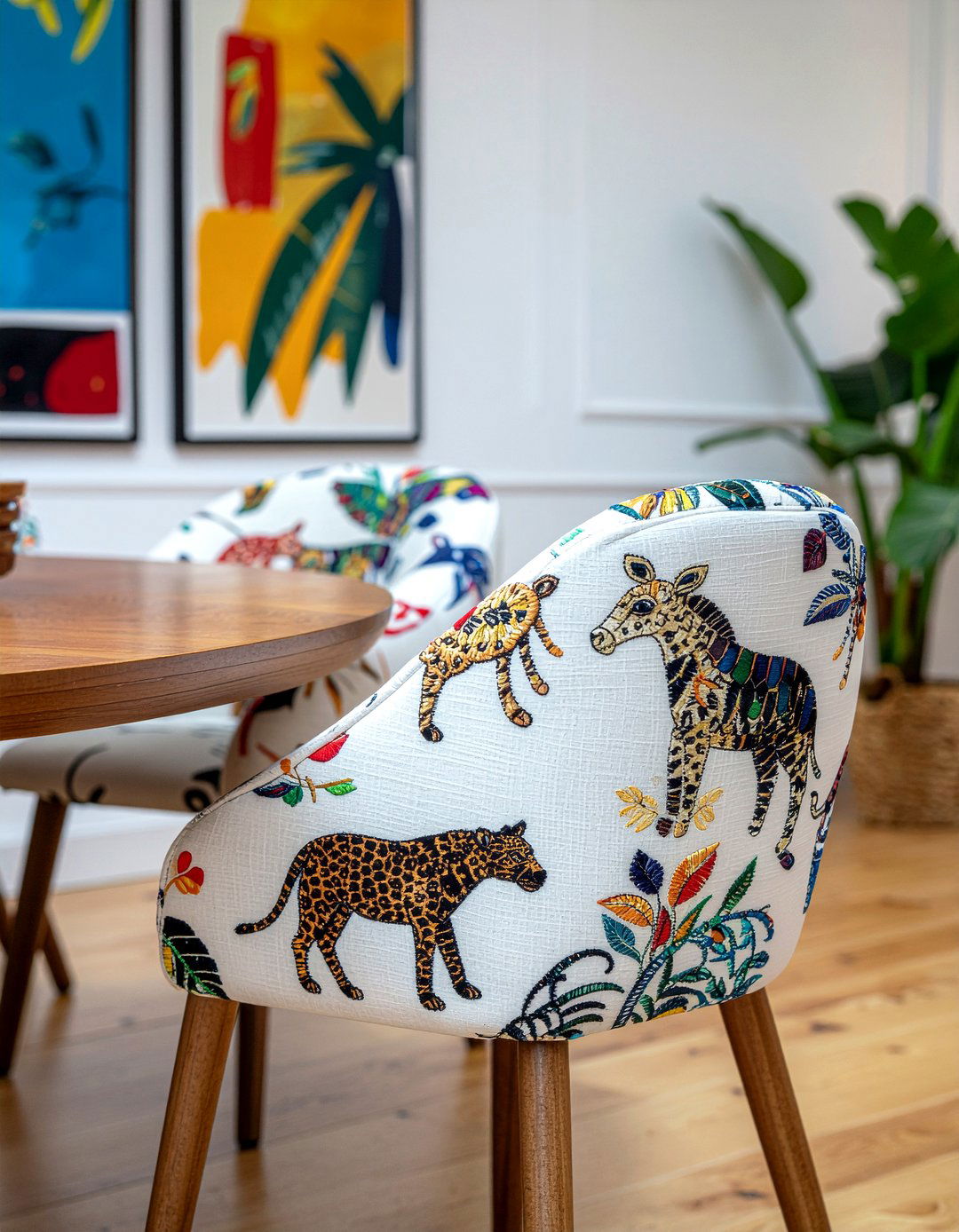 Otomi Fabric Upholstery - 30 Mexican dining room ideas