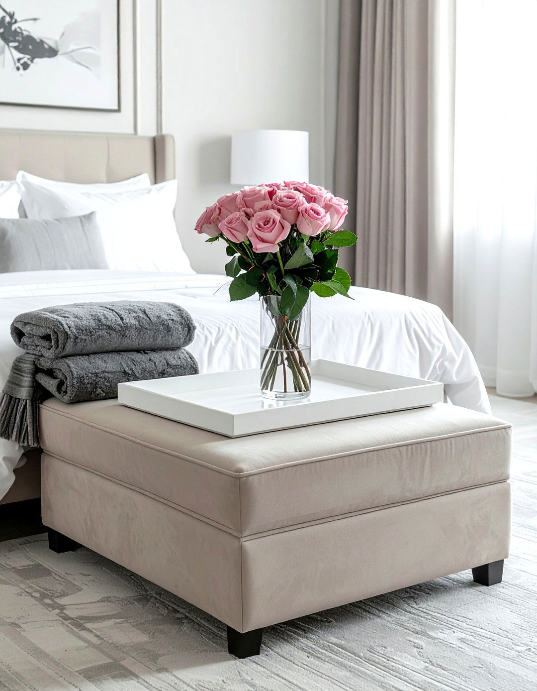 Ottoman At End Of Bed - 30 ottoman styling ideas