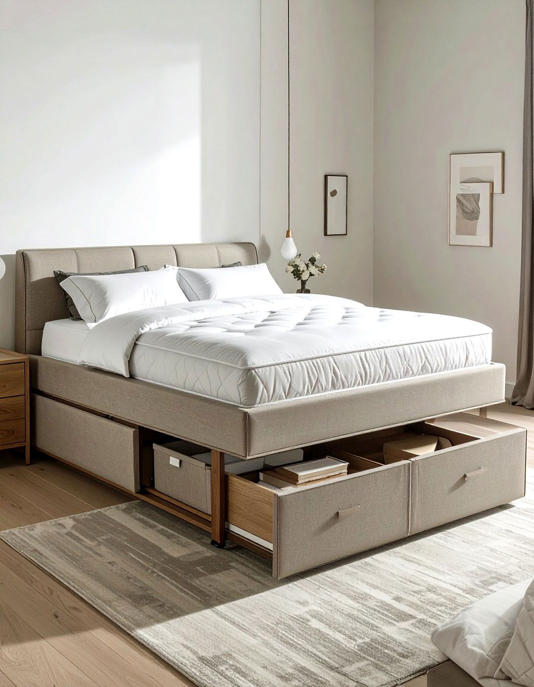 Ottoman Bed Frames - 30 bedroom clever storage ideas