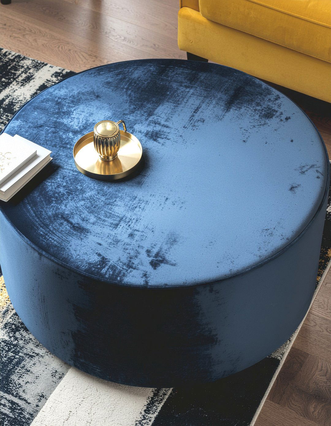 Ottoman Coffee Table - 30 no damage living room ideas