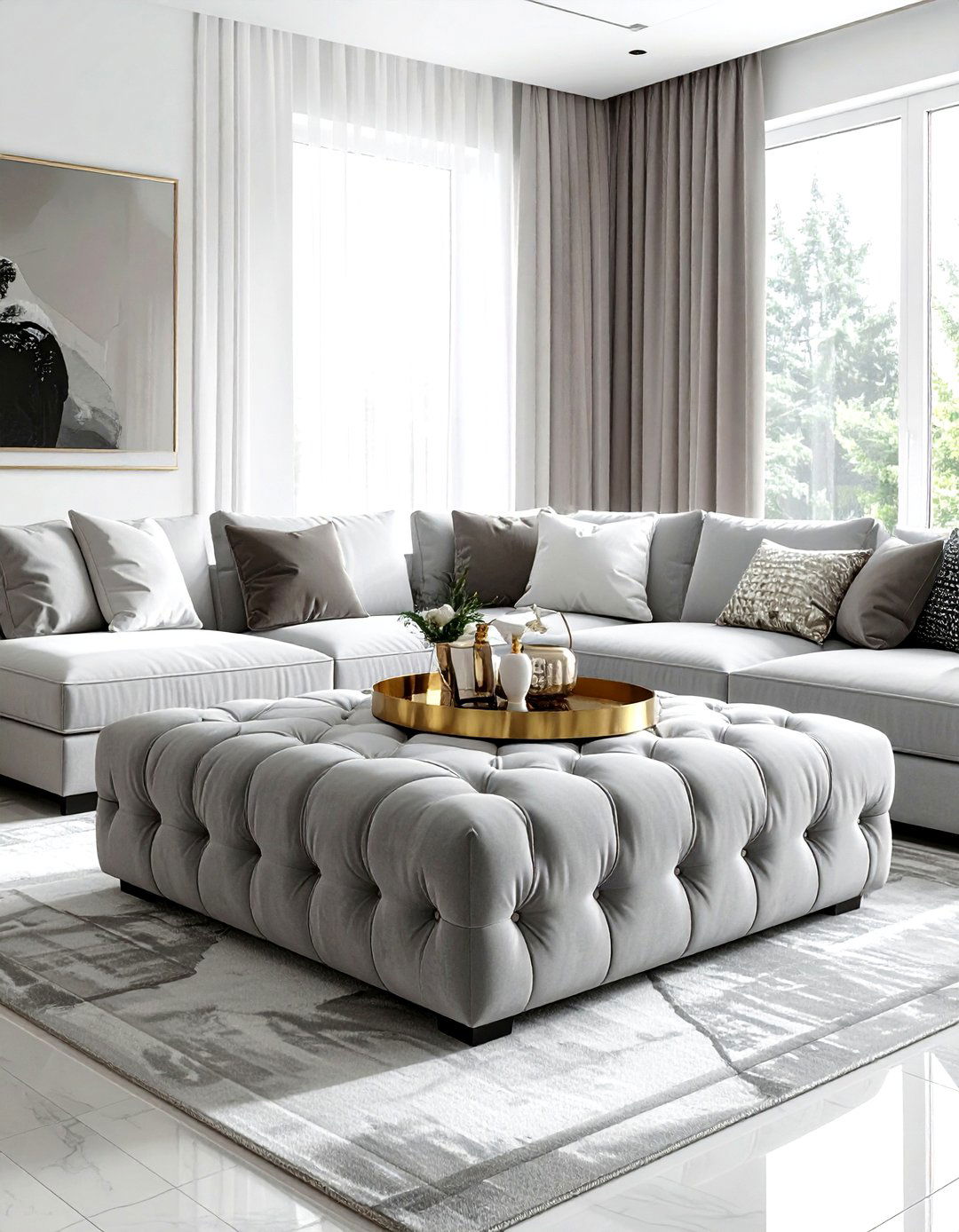 Ottoman Coffee Table Living Room - 30 plush living room ideas