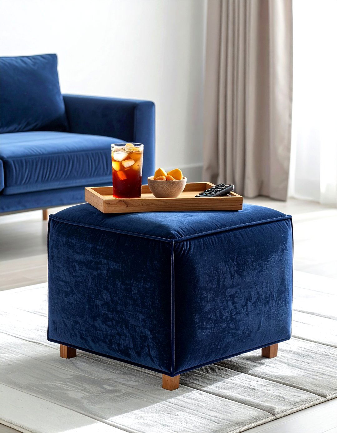 Ottoman Side Table - 30 living room side table ideas